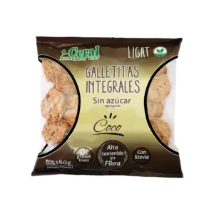 Galletas de coco integrales Sin azúcar Ceral x 180 gr.