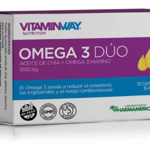 Omega 3 Duo Vitaminwhay x 60 cápsulas blandas chia y marino